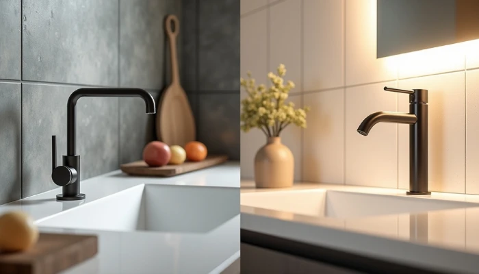 طراحی و سبک شیرآلات  ( شیر حمام و شیر آشپزخانه با  طراحی کلاسیک)